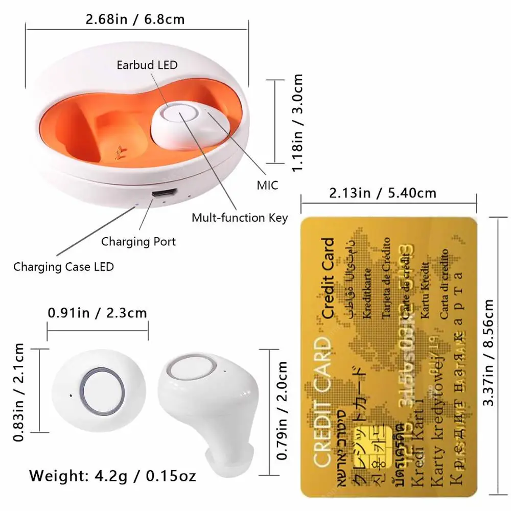 TWS Bluetooth 5 0 наушники микрофон Мини спортивная Гарнитура 3D стерео беспроводные IOS