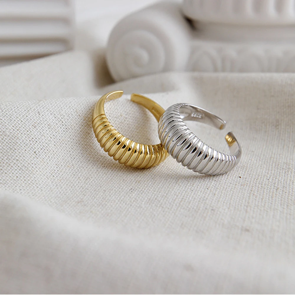 Lyvior Simple Multi-loop Winding Spring Female Adjustable Engagement Silver Ring 925 for Woman Jewelry | Украшения и аксессуары