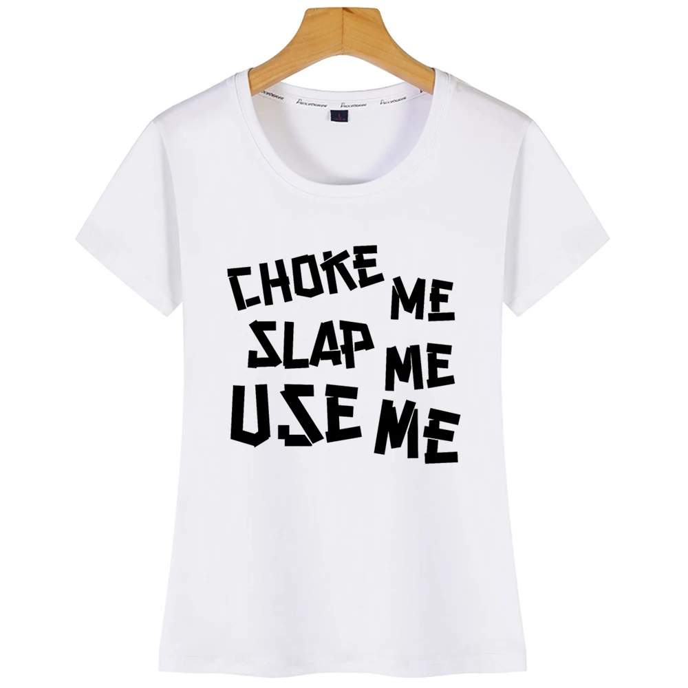 Футболка женская с надписью Slap Use Me белый хлопковый топ длг надпись сток для отца