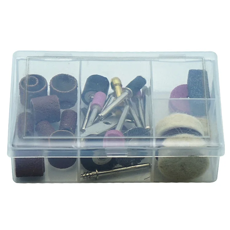 

40-piece electric grinding accessories boxed polishing set.