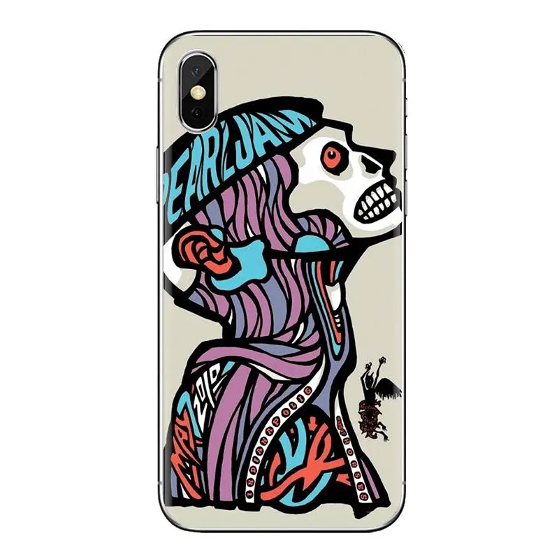 Для iPod Touch Apple iPhone 11 Pro 4 4s 5 5S SE 5C 6 6S 7 8 X XR XS Plus Max Pearl jam PJ milwaukee Rock прозрачные чехлы из