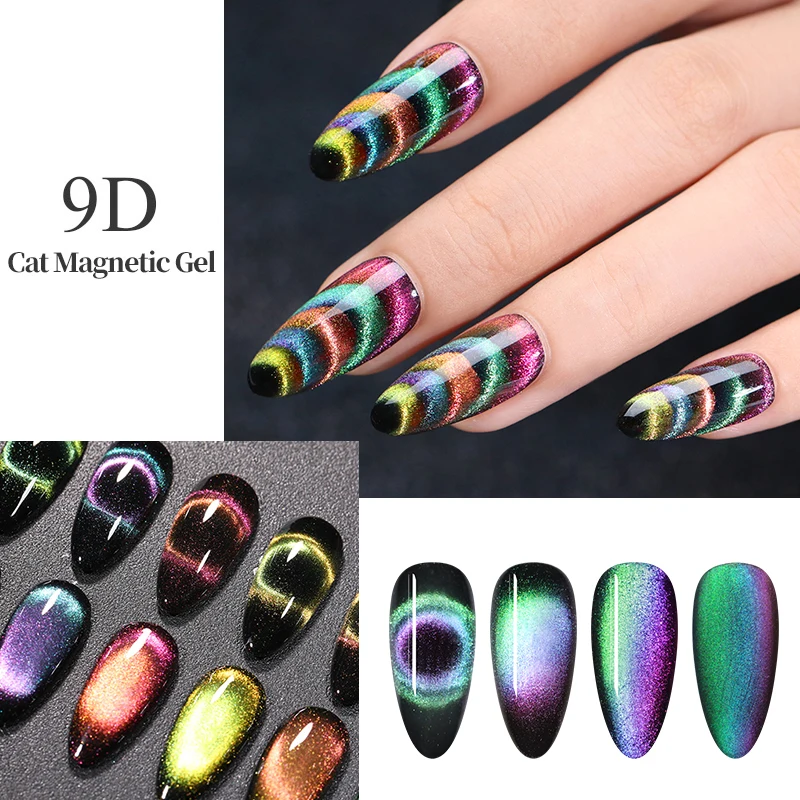 От BORN PRETTY 9D Хамелеон для использования с магнитом Гель лак ногтей кошачий