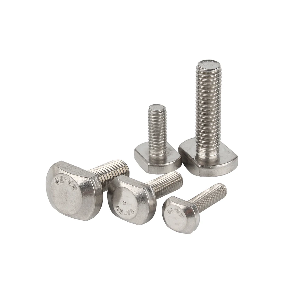 Hammer T Head Bolt Aluminum Connector Screws For 20/30/40/45 Profiles 304 Stainless Steel M5 M6 M8 M10 M12 M14 M16 M20 | Обустройство