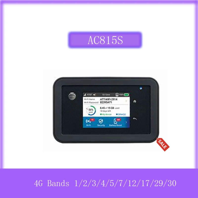 

Разблокированный мобильный телефон Netgear Aircard 815s AC815S 4G 450M AT&T Unite Explore Hotspot 4340 мАч otg, маленький портативный USB-аккумулятор, зарядка
