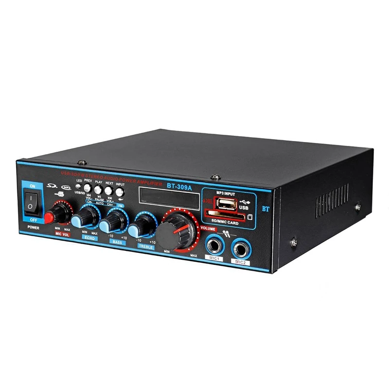 800W аудио Мощность усилитель с вилкой формата US 12/220V 2 канала мини Hi Fi Беспроводной
