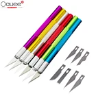 Металлический карманный нож, нескользящий Резак для телефона, ручные инструменты для ремонта печатных плат ноутбука, 6 лезвий