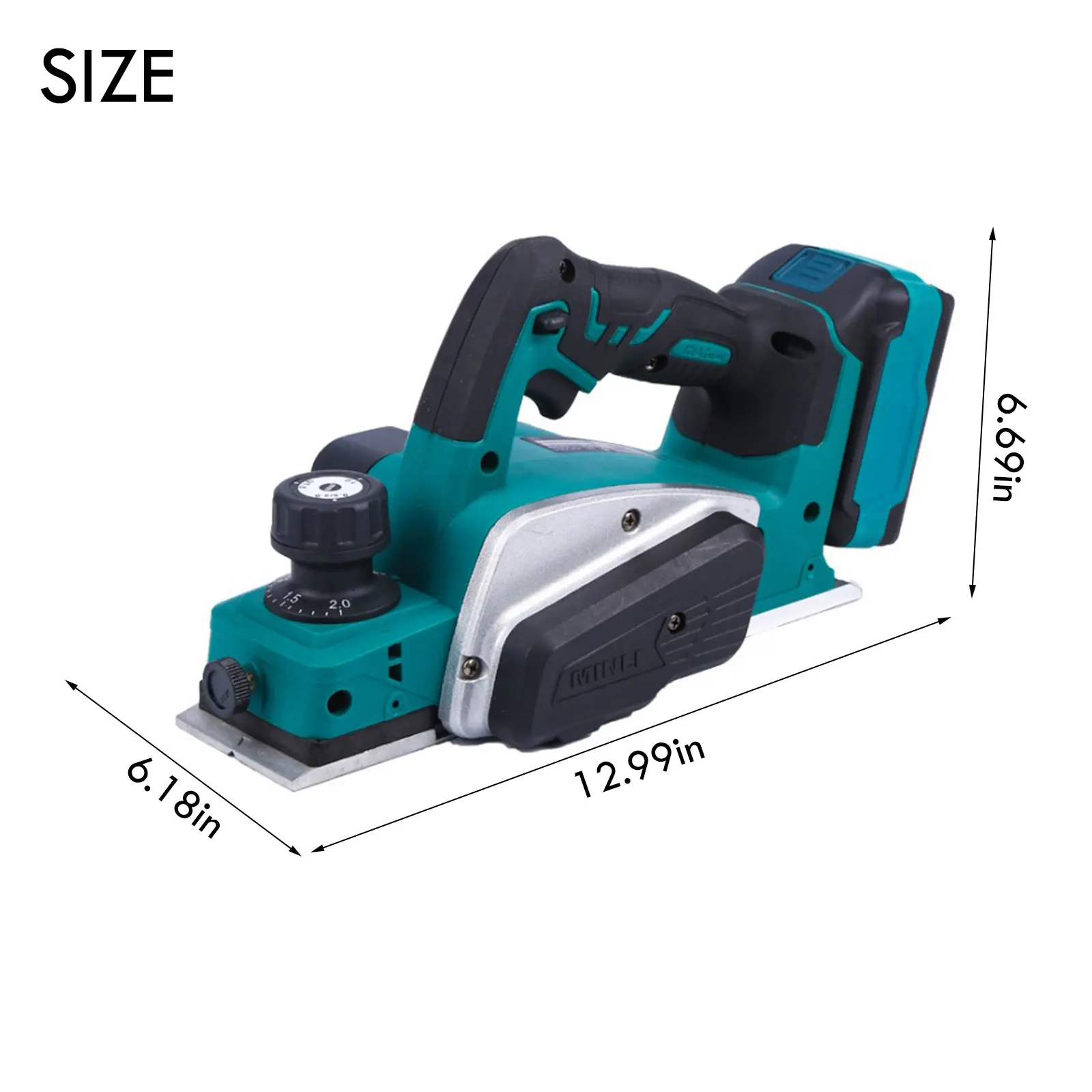 

15000rpm 18V Electric Planer Rechargeable Industrial Grade Cordless Handheld Woodworking Portable Press Planer Power Tool