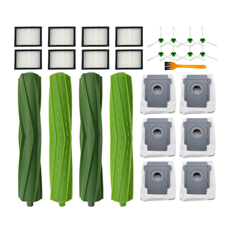 Accessories For iRobot Roomba i7 i7+ E5 E6 Series Robotic Vacuum Cleaner Main Brush Hepa Filter Dust Bag Side Brush Spare Parts