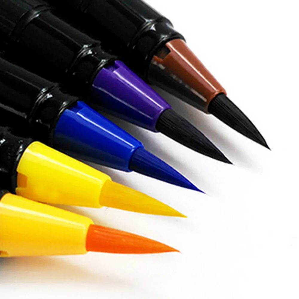 24 шт акварельные кисти ручки + 1 ручка для воды детей и взрослых начинающих