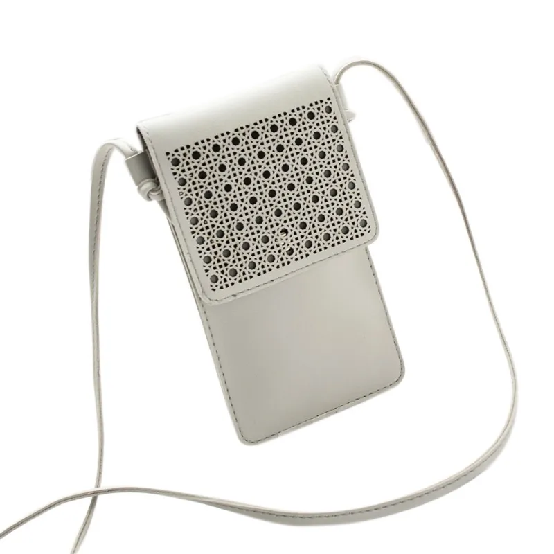 Женская сумка через плечо из искусственной кожи с резным узором чехол кошелек