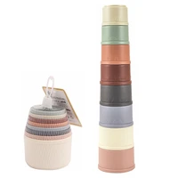 toddler baby toys 8pcs stacking cup 0 12 months montessori early educational toy children color shape%c2%a0stacking toy newborn gitf
