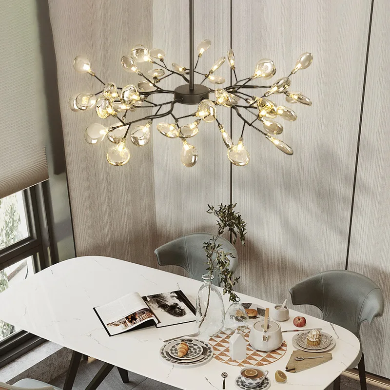Светодиодная люстра в скандинавском стиле Светлячок креативная лампа