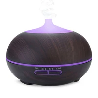 14w 500ml ultrasonic aromatherapy humidifier with led light wood grain essential oil aroma diffuser for home cool mist difusor