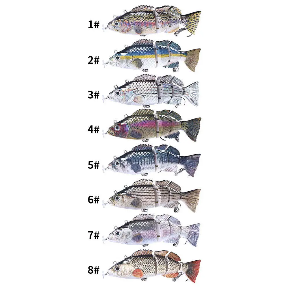 

Isca Eletrica Pesca Robotic Fishing Lures Multi Jointed Swimbait Bass Crankbait Isca Eletrica for Bass Trout Crankbait Lures
