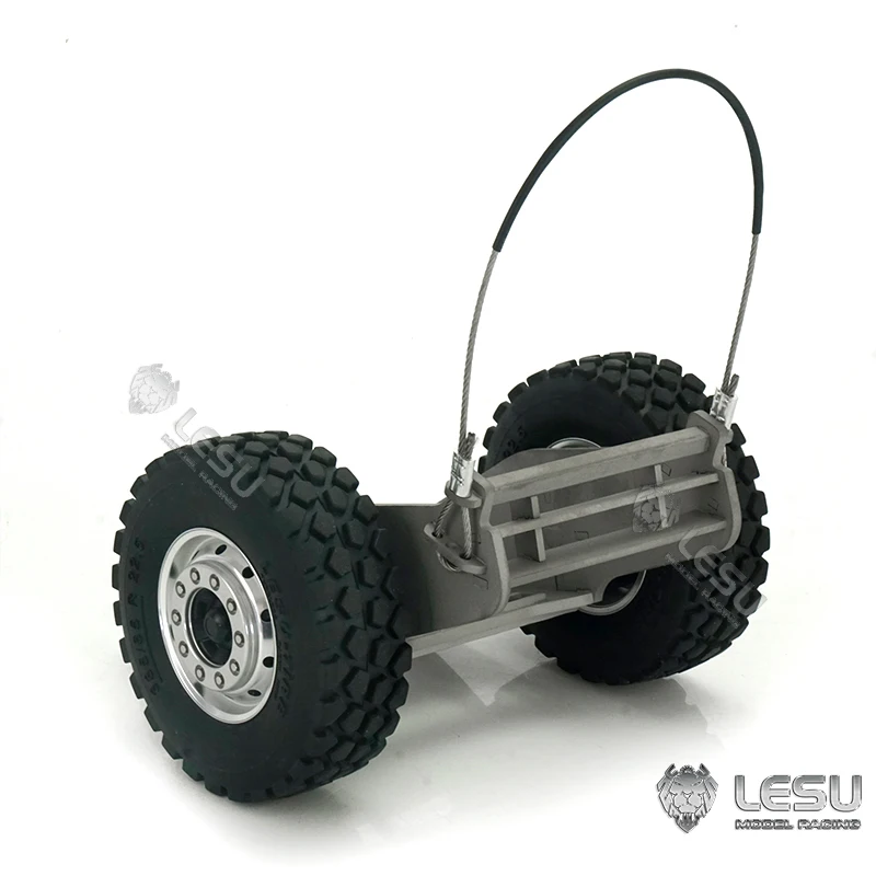Металлические треки для прицепа буксировочные колеса 1/14 LESU Komatsu AC360 RC
