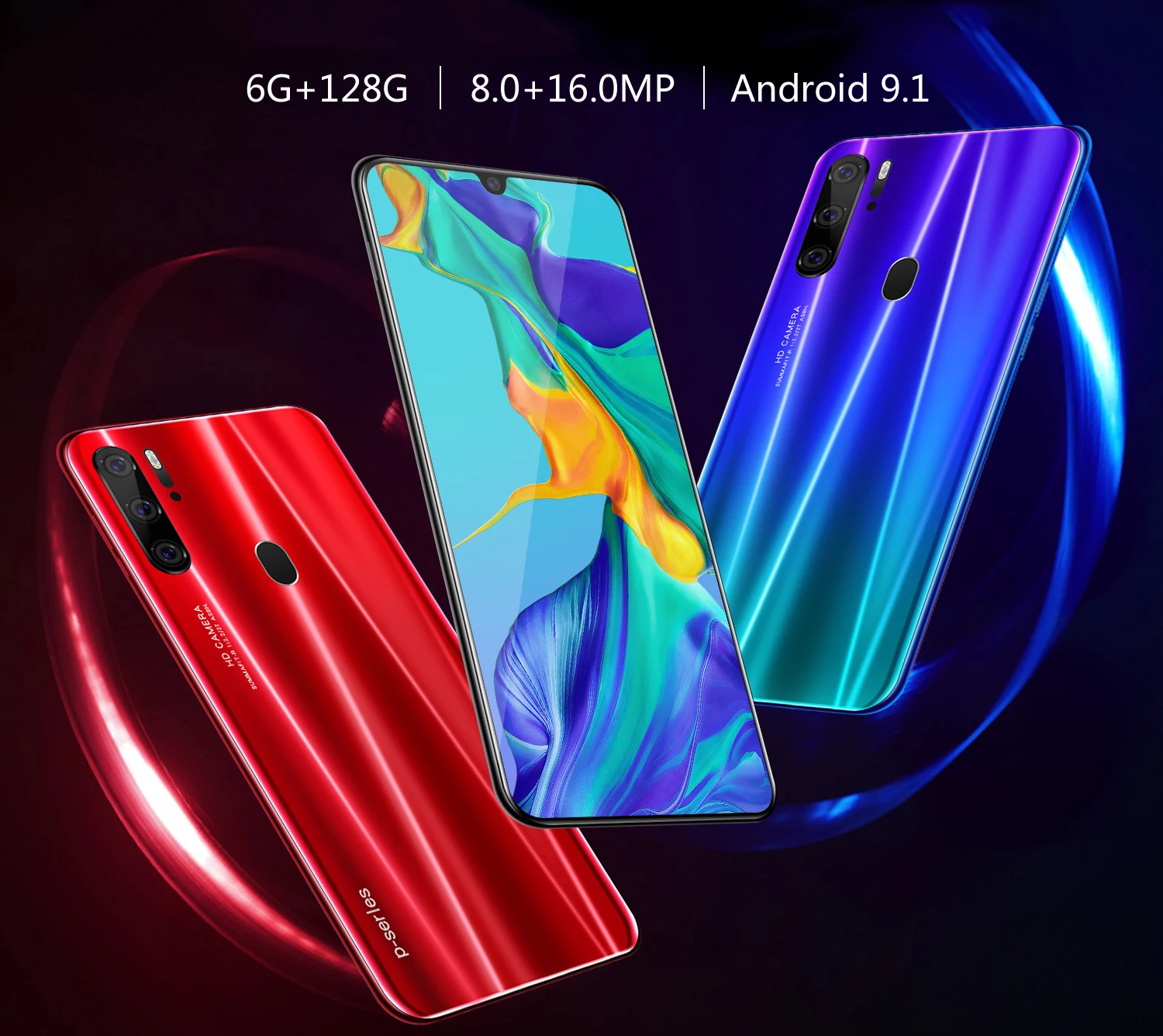 

Smart phone P30 Pro 8GB 256GB 5G Smartphone 6.3 inch MTK 6595 10 core 4g network Mobile Phones Android 9.1 CellPhone