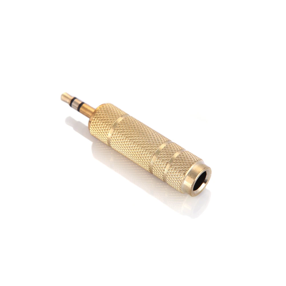 New Hot Sale Audio Jack Adapter Convertor Stereo Plug Socket for Electric Guitars Microphone Headphone 3.5mm Male 6.5mm Female | Спорт и