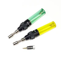 mini diy butane gas soldering solder iron gun torch tip tool 3 in 1 electronics soldering iron pen shaped cordless