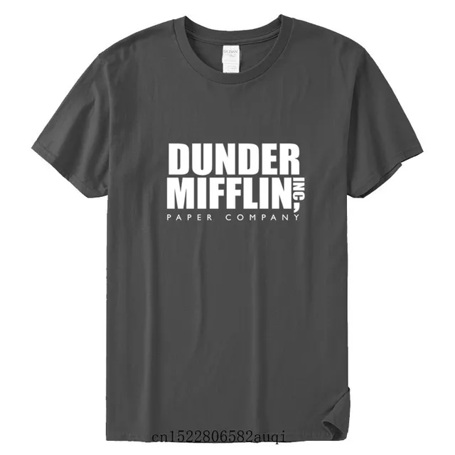 DUNDER MIFFLIN PAPER INC office tv show Mens Cotton T-Shirt Boy Girl Summer Cotton T shirt Unisex Clothes 3