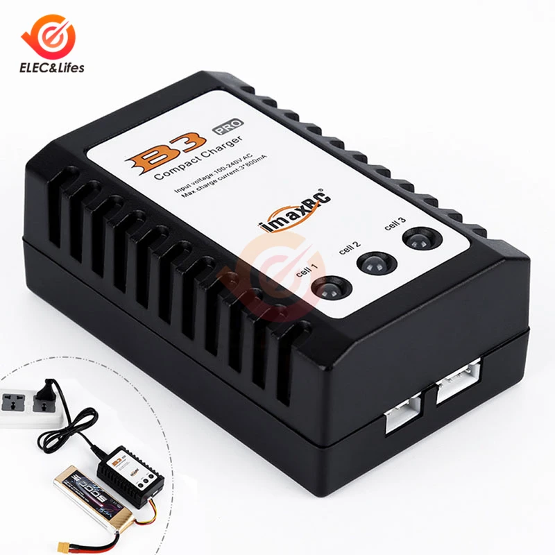 100-240V 10W iMaxRC iMax B3 Pro Compact 2S 3S Lipo Balance Battery Charger EU/US Plug for RC Helicopter LED Power Supply | Обустройство