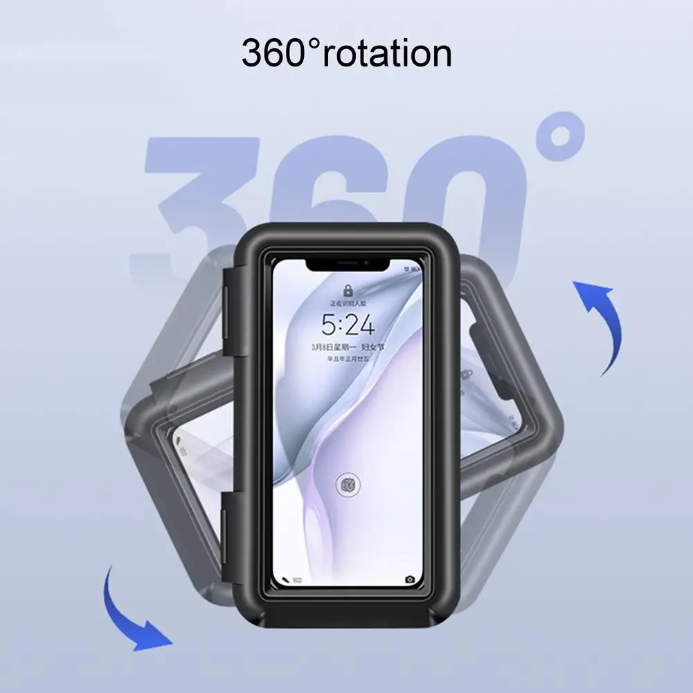 motorcycle telephone holder support moto bicycle rear view mirror stand mount waterproof motorbike phone bag for mobile phones free global shipping