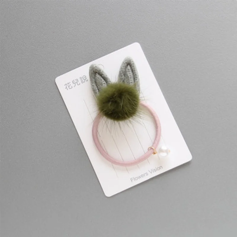 Горячая продажа жемчужные эластичные резиновые Длинные кроличьи уши животные