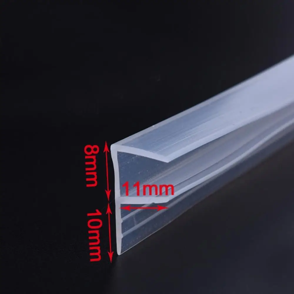 Силиконовая уплотнительная лента для экрана душа 1 м пластиковая стеклянная