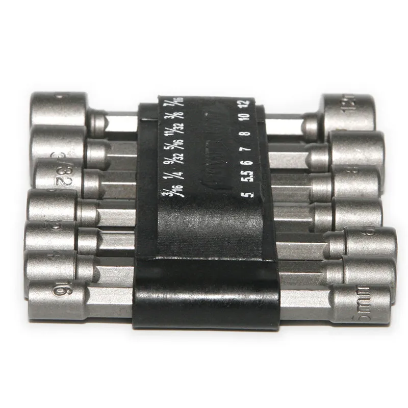 14 шт./компл. Набор отверток с гаечной гайкой двойной метрический мм и стандартный