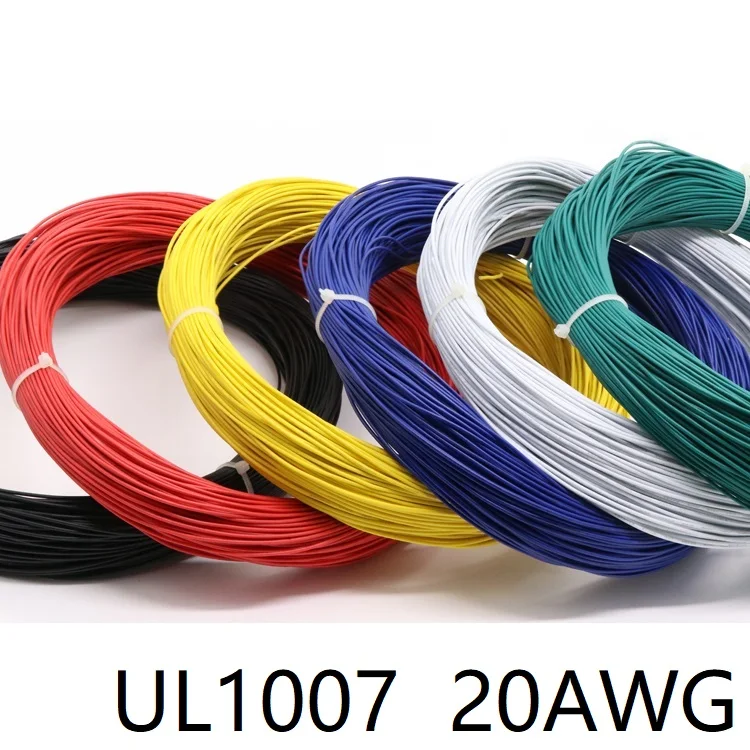 Изолированный электропровод из ПВХ UL1007 20AWG внешний диаметр 1 8 мм медный