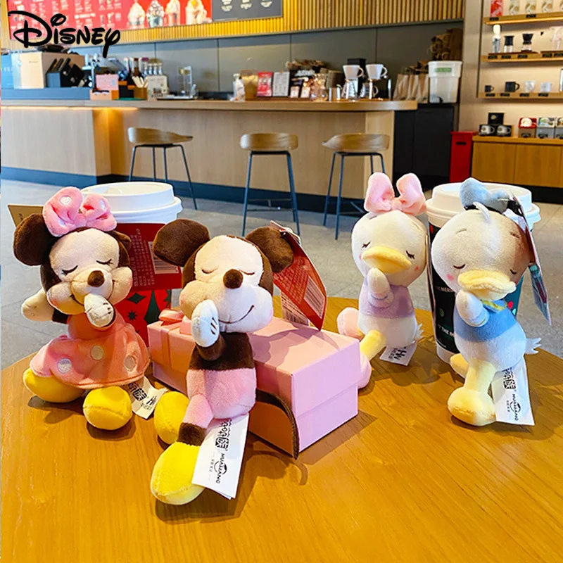 

Disney Anime Cartoon Mickey Mouse Minnie Donald Duck Daisy Plush Key Chains Stuffed Doll Toys Birthday Christmas Gift For Kids