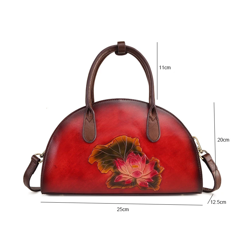 

YourSeason Handmade WomensEmbossing Vintage Luxury Handbags 2021 Large Capacity Female Casual Shoulder Crossbody Bags