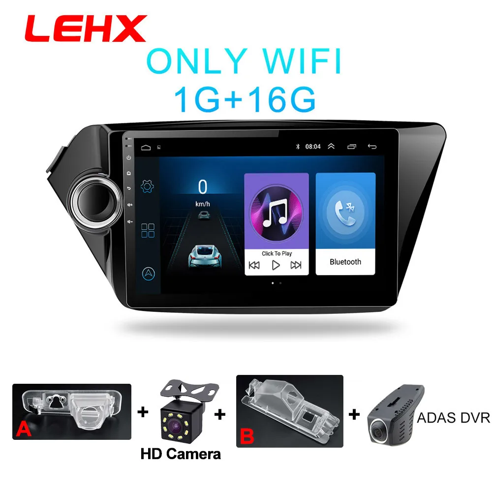 K3-901-S-CAM-DVR 2din Android 8,1 автомобиль радио мультимедиа плеер gps navigatio для Kia RIO 3 4 Rio 2010 2011 2012 2013 - Цвет: K3-901-S-CAM-DVR