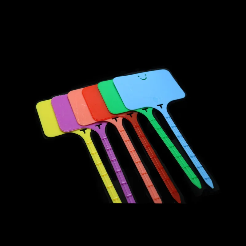100PCS T type label waterproof record plate Nursery Premium Label Plastic Plant Garden Plant Pot Planter Vegetable Label Tag 100pcs lot plant label gardening label flower plastic ring label waterproof label plastic marker