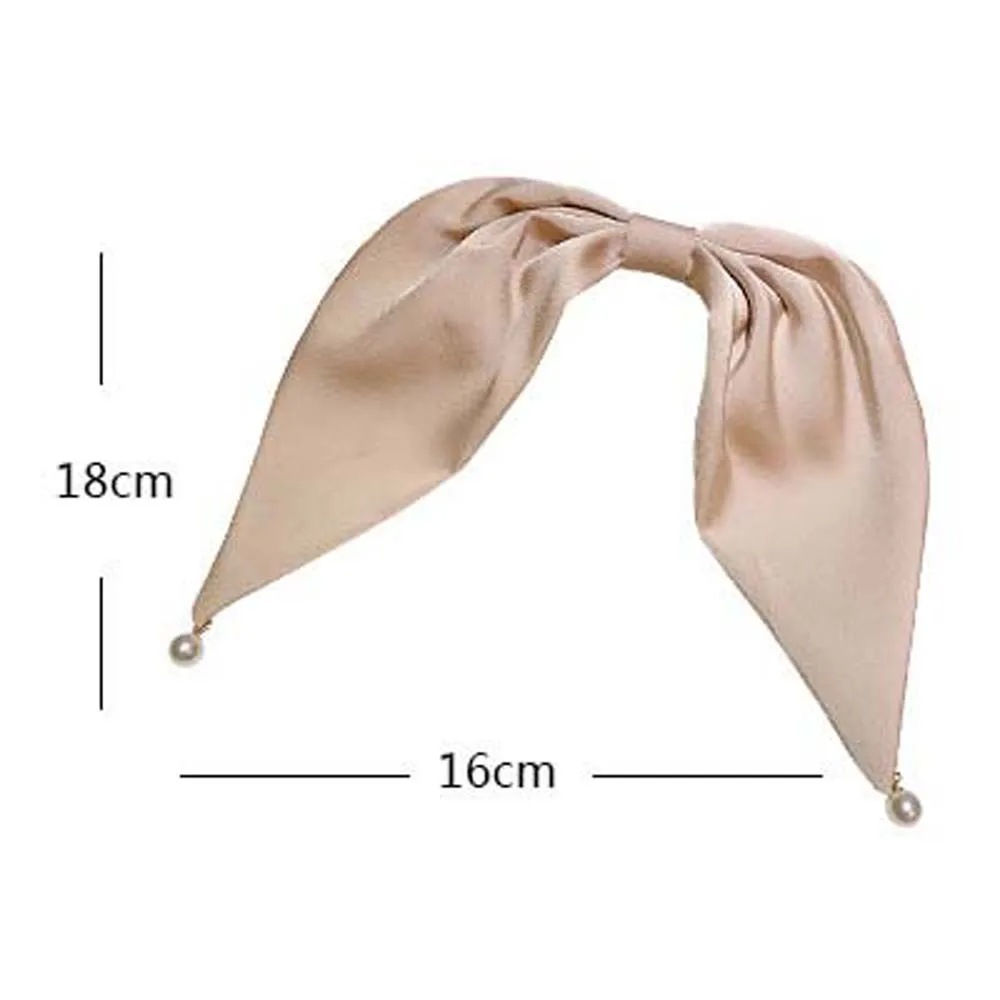 

1PC Korean Style Hair Clip Simple Bow Hairpin Pearl Small Pendant Hair Clip Women's Headdress Hair Accessories