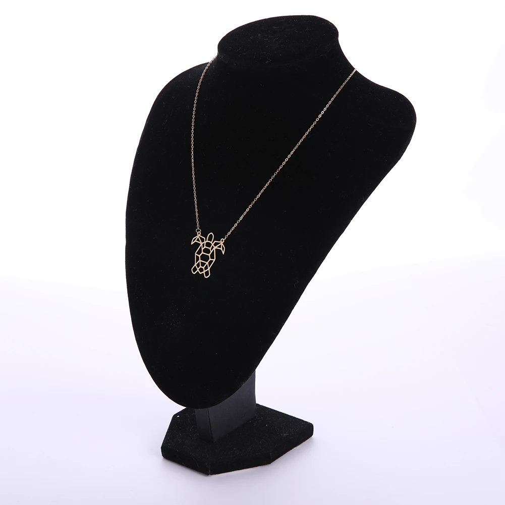 Фигурка животного ожерелье с морской черепахой геометрическая цепочка для