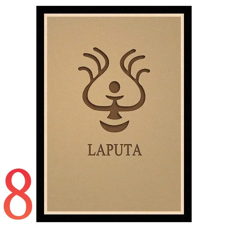 Идеальный JL Laputa Castle in the Sky Хаяо миядзяки; домашний декор крафт Бумага высокое качество постер на стену стикеры TKZC01