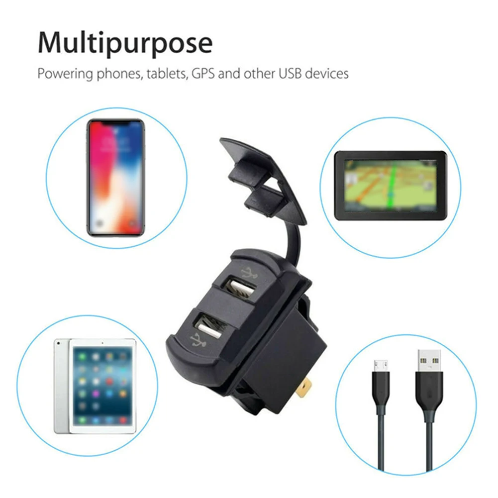 4.2A/3.1A Dual USB Порты и разъёмы Зарядное устройство Разъем адаптер розетка