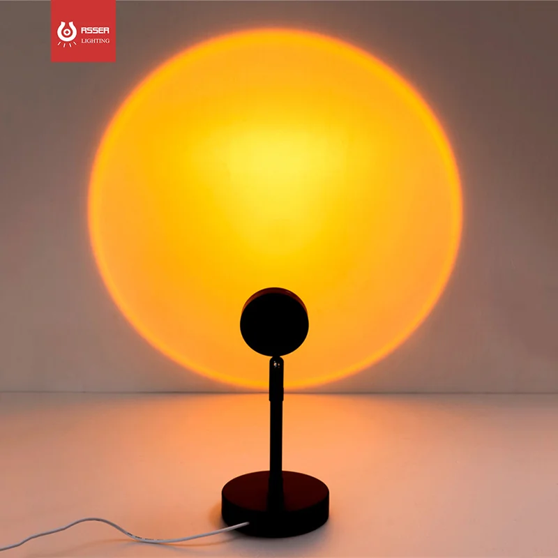 

Home Decor LED Table Lamp Cyber Celebrity Modern Rainbow Sunsets Background Standing Light