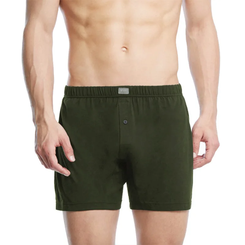 Трусы мужские однотонные хлопок 100% на одной пуговице свободные повседневные