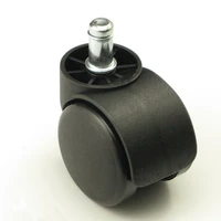 black plastic replacement swivel casters 50mm office revolving chair sofa wheels rolling roller caster furniture hardware parts
