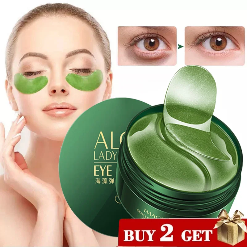 

Gold/Seaweed Collagen Mask Natural Moisturizing Gel Eye patches Remove Dark Circles Anti Age Bag Eye Wrinkle Skin Care 60pcs