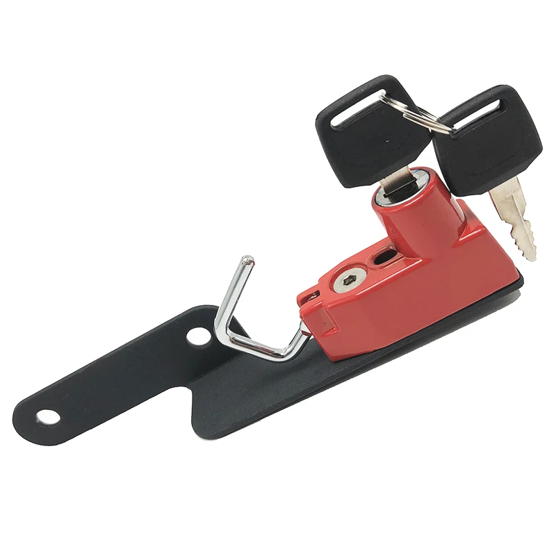 Мотоциклетный шлем замок Крепление крюк сторона Противоугонная безопасность с 2