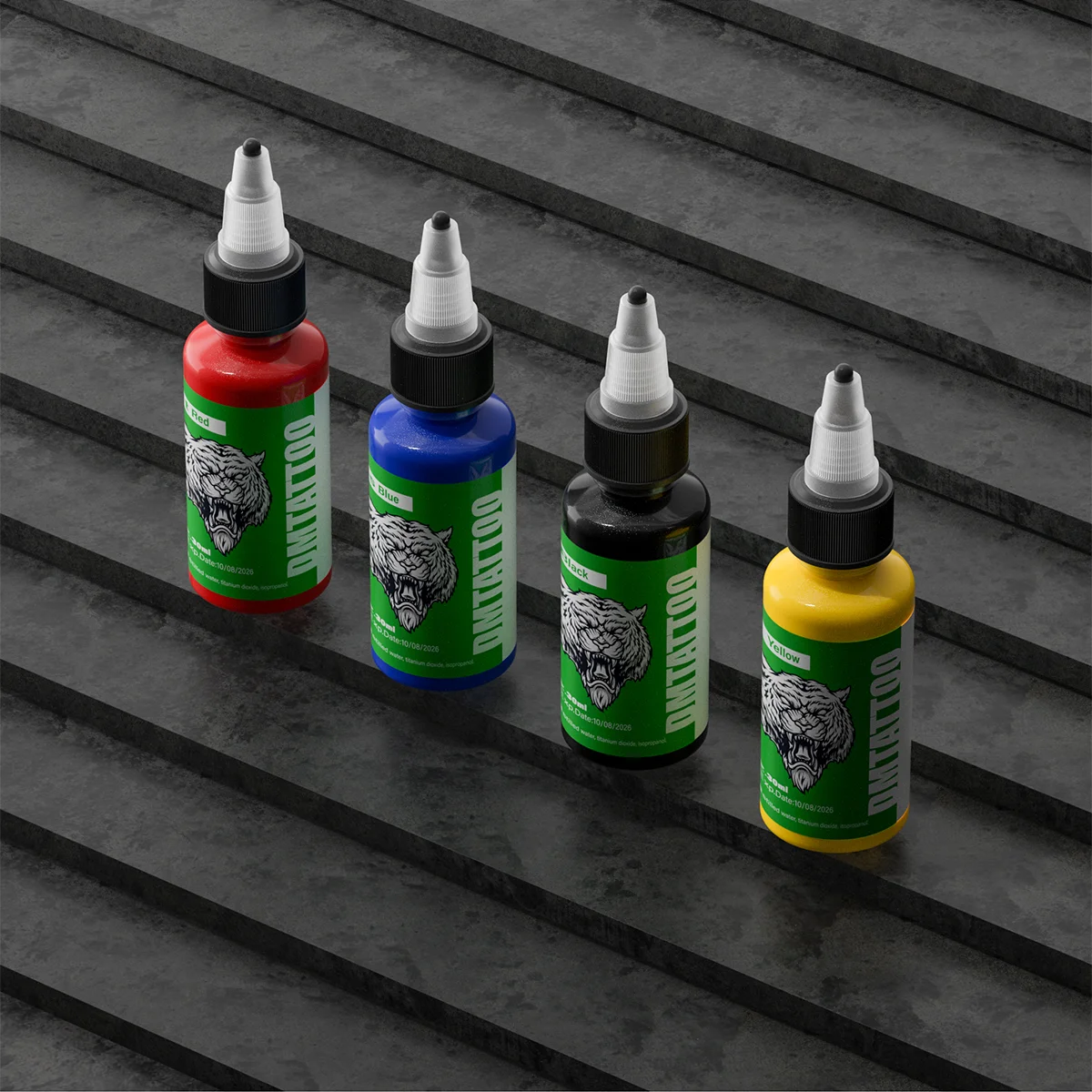 Набор чернил для татуировки 14 цветов 30 мл/бутылка