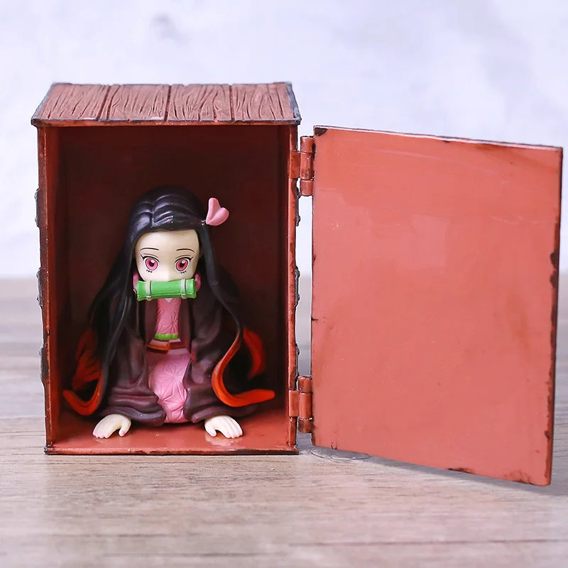 

Demon Slayer Kimetsu No Yaiba Mini Kamado Nezuko In Box PVC Figure Collectible Model Toy Desktop Doll