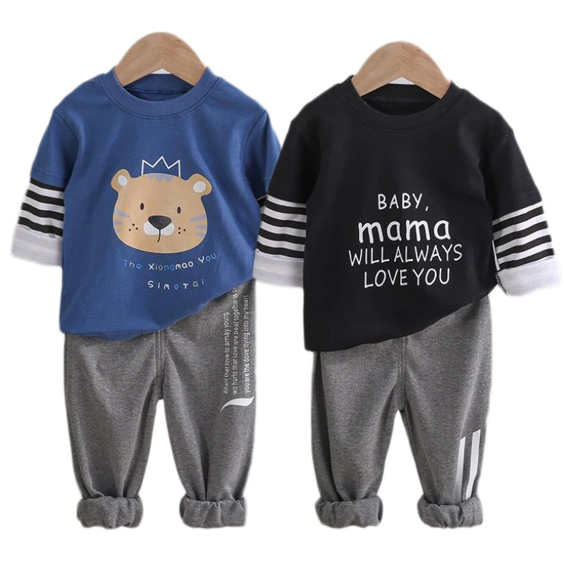 Комплекты одежды для мальчиков и девочек весенне осенняя одежда маленьких