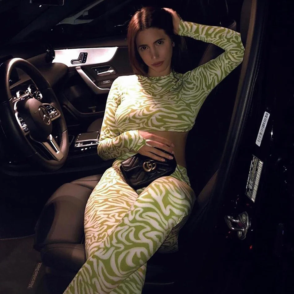 Женский пикантный костюм палаццо двойка со сверкающими штанами комплект из 2