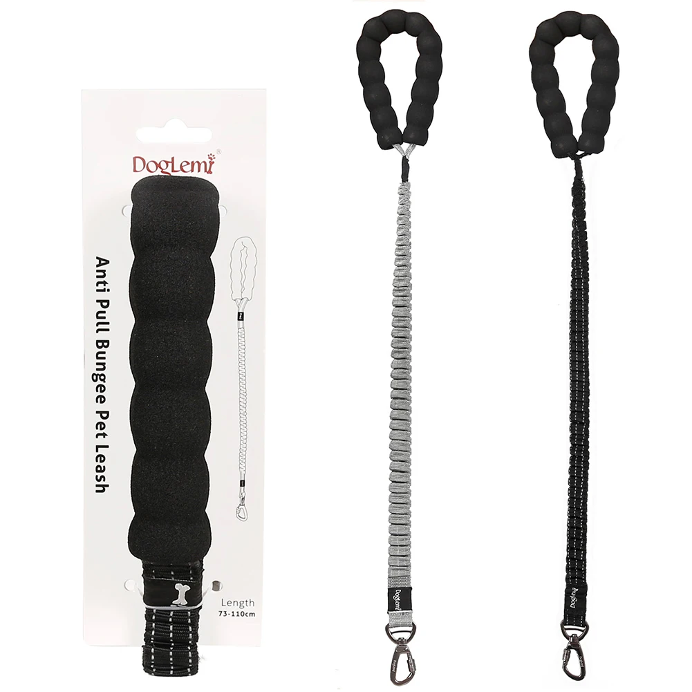 

Home decor gift No Slip Anti Shock dog harness Buffer Bungee Pet Lead Dog Leash for large dogs with Control Handle