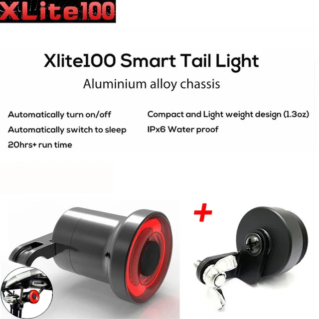 Фиолетовый Велосипедные задние фонари xlite100 интеллектуальный датчик сигнал поворота, стоп-сигналы usb дорога MTB задний фонарь для велосипеда задний фонарь Waterproo - Цвет: Фиолетовый