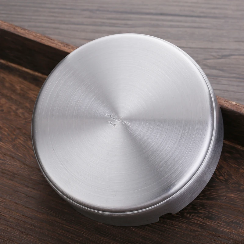 Пепельница из нержавеющей стали металлический поднос для золы круглые