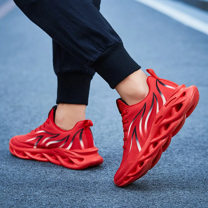 Мужские беговые кроссовки Flame Series летние дышащие амортизирующие сникерсы до